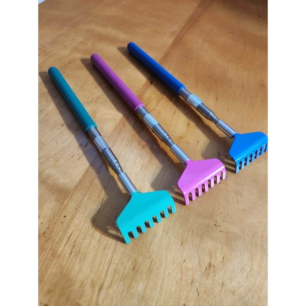 3 Pack Extendable Back Scratcher,‎ Stainless Steel Portable Telescoping Back